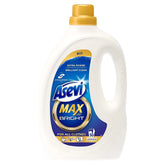 Asevi Max Bright Liquid Detergent, 2500ml, provides effective stain removal for all clothes and lasts up to 50 washes.